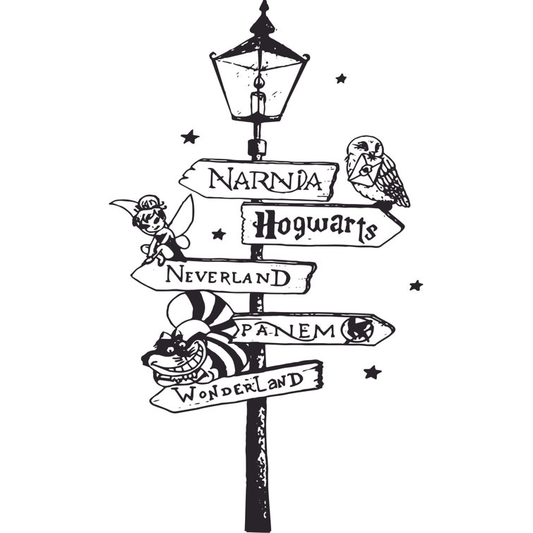 Design With Vinyl Panem Narnia Hogwarts Cartoon Character Cartoons Wall ...